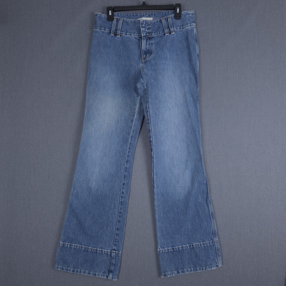 Gap Utility Jeans Womens 10 (Fits 31x32) Blue Bareback Wide Leg Denim Y2K Boho